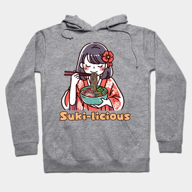 Ramen Life Delicious food Kimono girl Hoodie by Japanese Fever